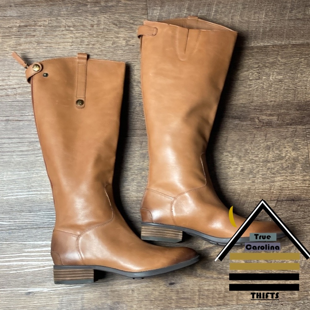 Sam Edelman Women's Brown  "Penny" Tall Leather Boot Size 10